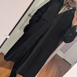 MARINA RINALDI Black Trench Coat